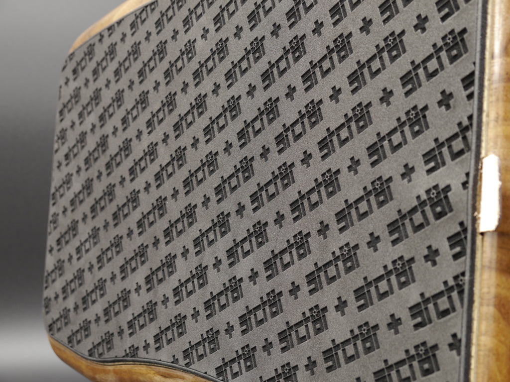 The entire bottom of the controller is lined with laser etched EVA foam for a non slip grip on hard surfaces, and comfort in your lap.